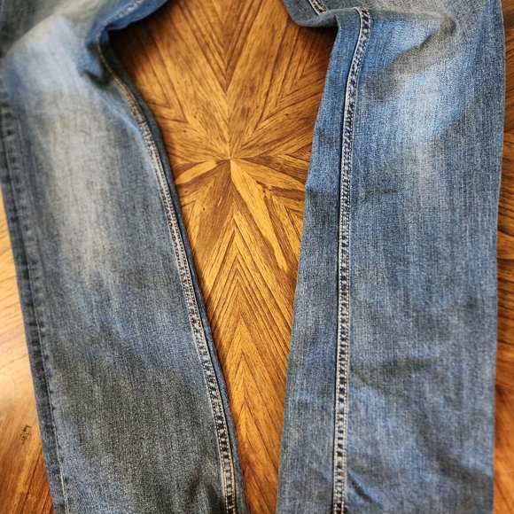 CowGirl Tuff Jeans W 29 L 35 *Like New* "Dark Don't Fence Me In" - Picture 9 of 15